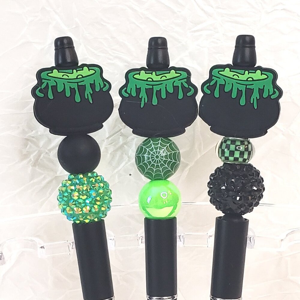 Witchy Halloween Cauldron Pens